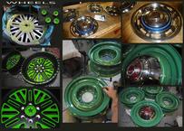 pinstriping antique car wheels